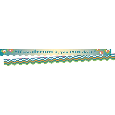 Barker Creek Splash You can Do It Double-Sided Scalloped Border, 26/set, PK26 3699